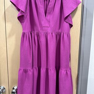 Calvin Klein Vibrant Pink Casual Dress